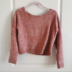 Missguided Pink Chenille Sweater